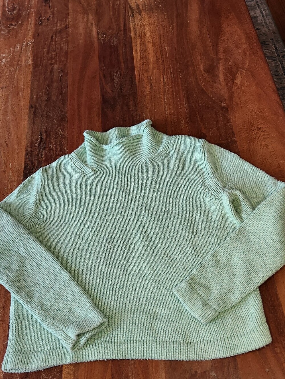 J. Crew Always Rollneck Cropped Sweater in Mint XS - Picture 3 of 11